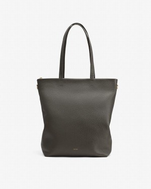 Borse Tote Donna Cuyana Alti Easy E Zip Verdi Scuro | ENR8023PI