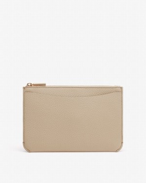 Pochette Donna Cuyana System E Zip Grigie | UKK4718FQ