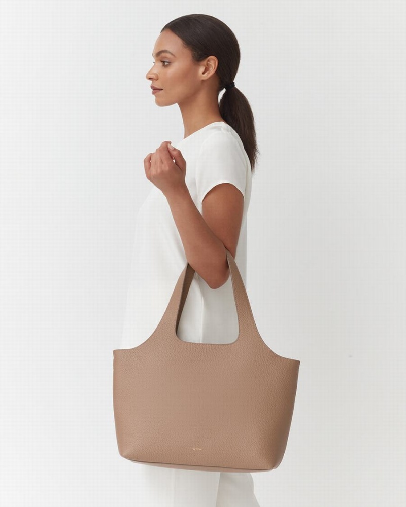 Borse Tote Donna Cuyana System Khaki | SYB1687GQ