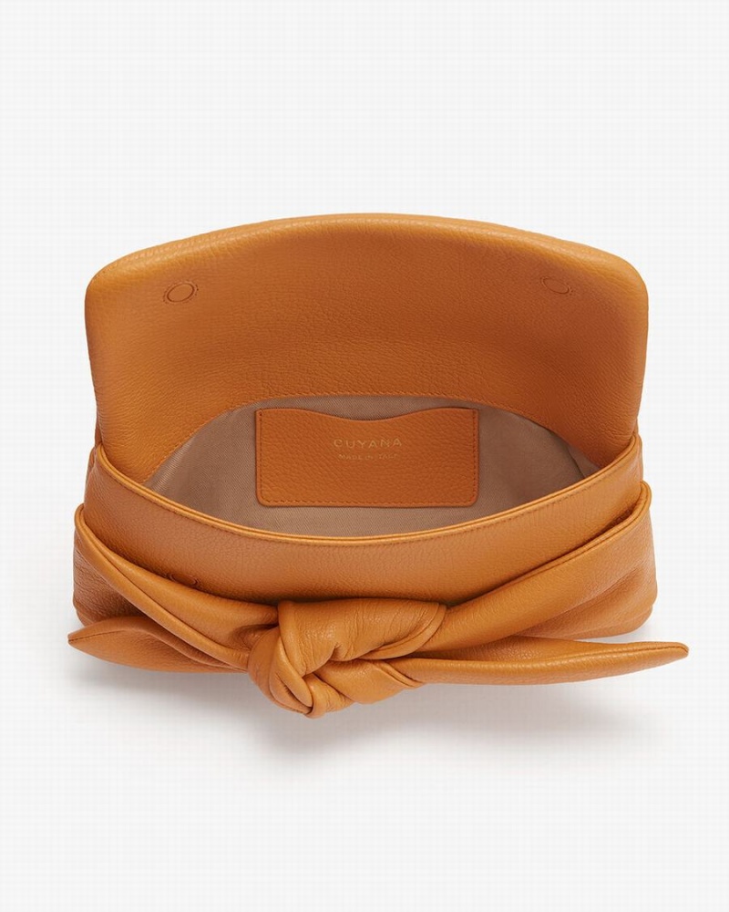 Pochette Donna Cuyana Bow Gialle | SFY2790YQ