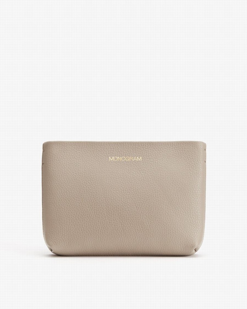 Pochette Donna Cuyana Mini E Zip Grigie | GNF7089LG