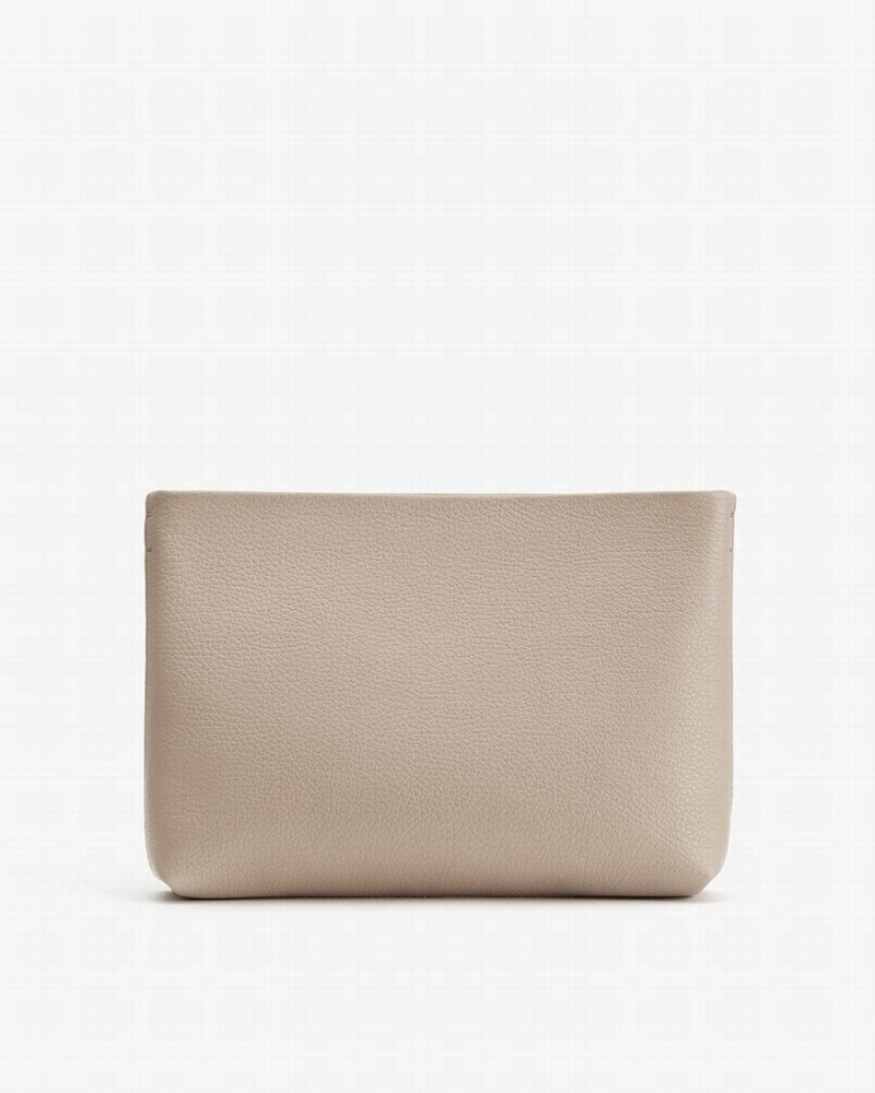 Pochette Donna Cuyana Small E Zip Grigie | CLN4436CW