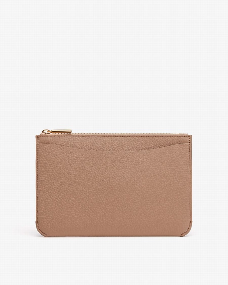 Pochette Donna Cuyana System E Zip Khaki | SBX8345KC