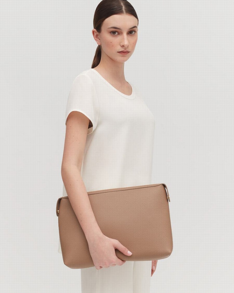 Pochette Donna Cuyana System Insert Khaki | KBA5585NM