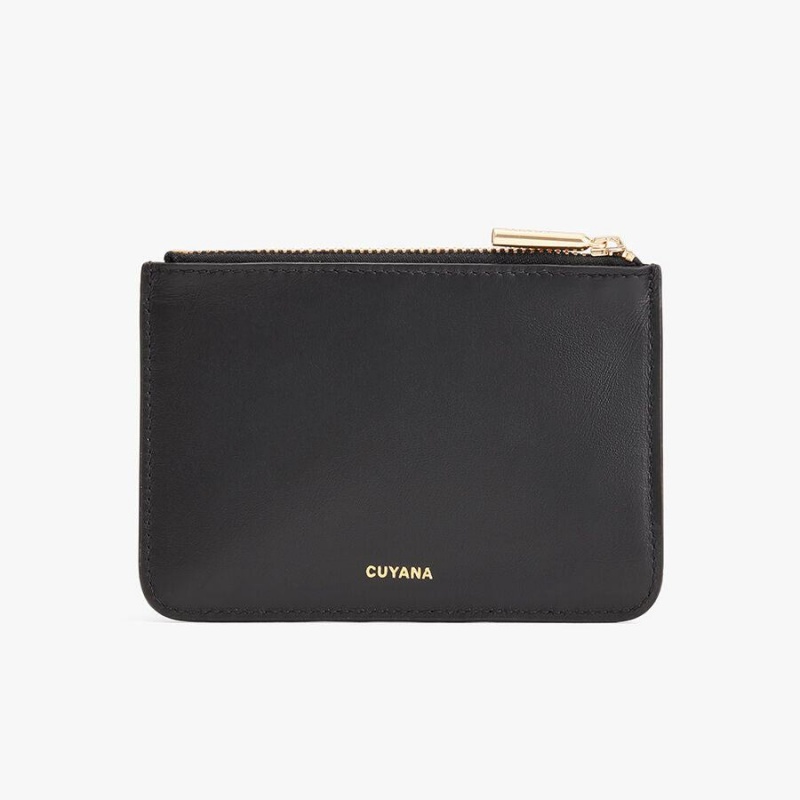 Pochette Donna Cuyana Zero Waste Slim Pelle Nere | BLO3474VJ