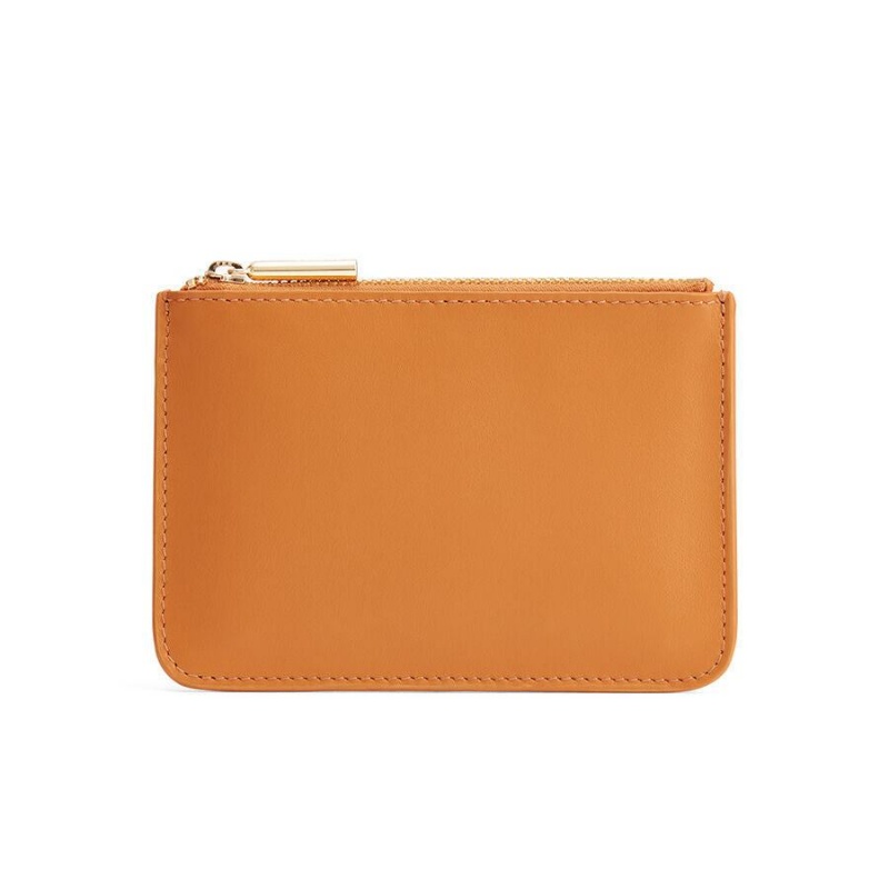 Pochette Donna Cuyana Zero Waste Slim Pelle Gialle | QTP5138DJ