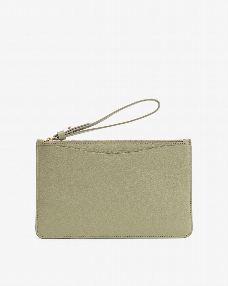 Portafogli Donna Cuyana Slim Wristlet Verdi | RDD325CE